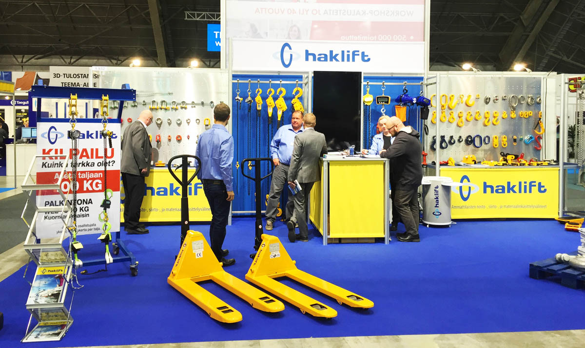 Haklift at Engineering show, Tampere,March-2016, 1200x700